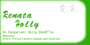 renata holly business card